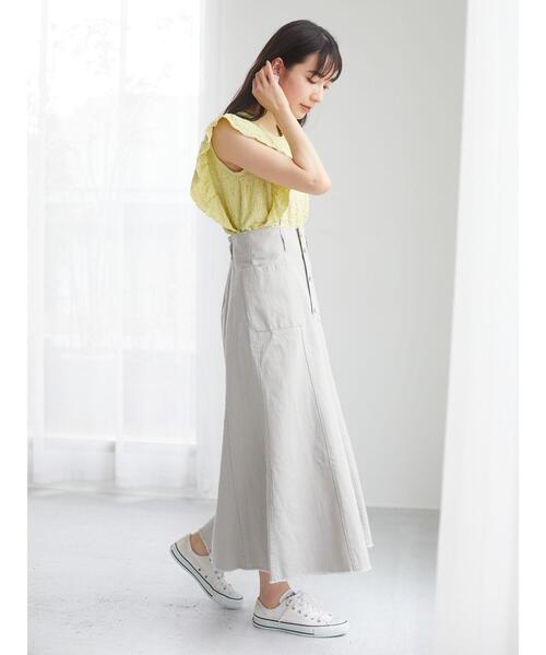 Sugar spoon（シュガースプーン）の「・SUGAR SPOON カラーツイルジャンスカ＊（ジャンパースカート・レディース・ブラック/グレー/イエロー/アイボリー・FREE）」の15枚目の写真
