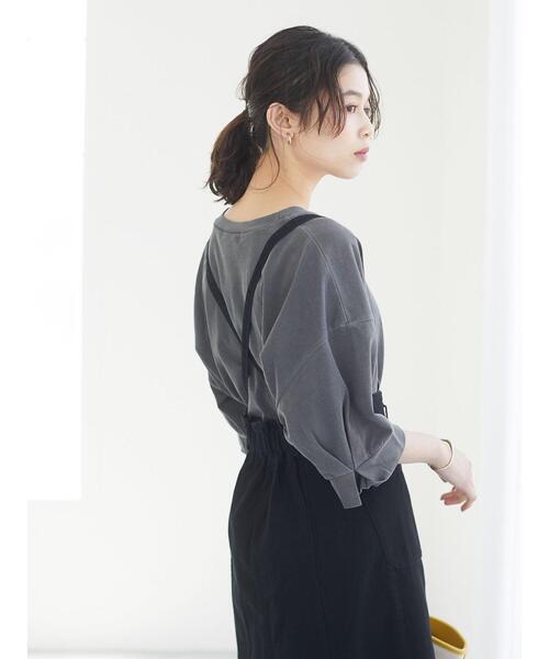 Sugar spoon（シュガースプーン）の「・SUGAR SPOON カラーツイルジャンスカ＊（ジャンパースカート・レディース・ブラック/グレー/イエロー/アイボリー・FREE）」の13枚目の写真