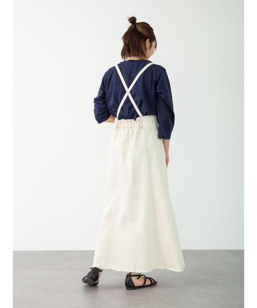 Sugar spoon（シュガースプーン）の「・SUGAR SPOON カラーツイルジャンスカ＊（ジャンパースカート・レディース・ブラック/グレー/イエロー/アイボリー・FREE）」の20枚目の写真