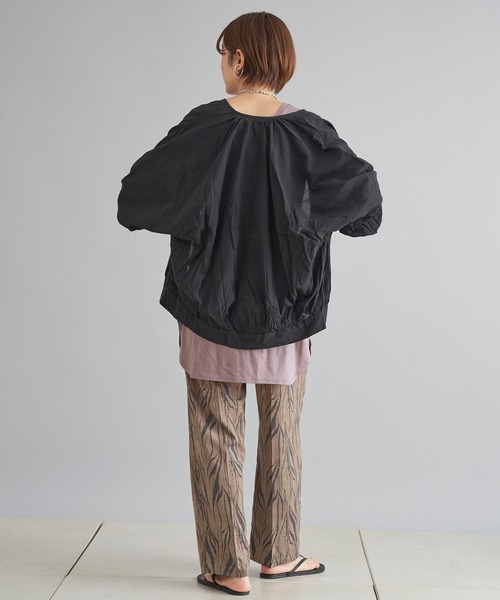 【DOUDOU】シアーシャツブルゾン DouDou（ドゥドゥ）の「クリンクルワッシャーシャツブルゾン