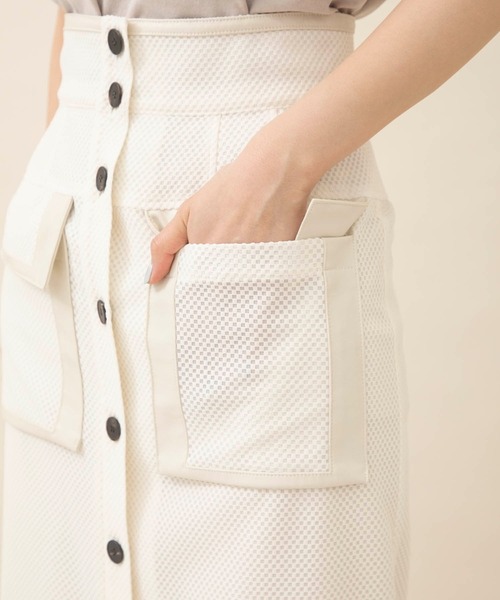 city(シティ)の「【CITY】チェッカーレースタイトスカート(スカート・レディース・ホワイト/ブラック・1/2)」の18枚目の写真