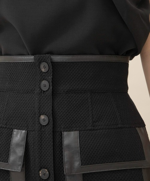 city(シティ)の「【CITY】チェッカーレースタイトスカート(スカート・レディース・ホワイト/ブラック・1/2)」の10枚目の写真