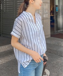 KOBE LETTUCE | 選べる2タイプゆったりガーゼシアーブラウス(シャツ/ブラウス)