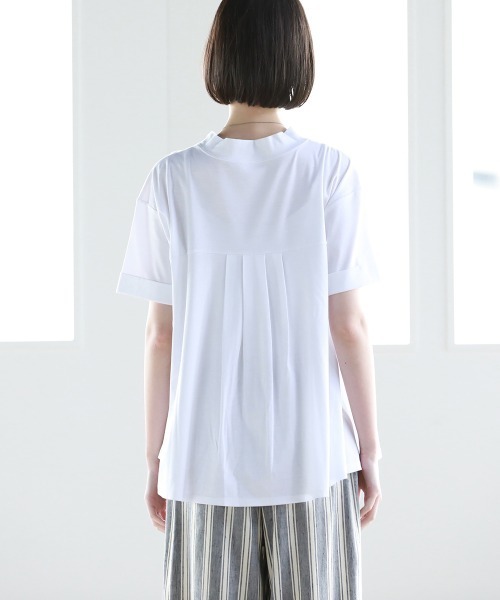 Pao de lo（パオデロ）の「【VOYAGE】スムースカットソー（Tシャツ/カットソー・レディース・ベージュ/ネイビー/ホワイト・9号）」の4枚目の写真