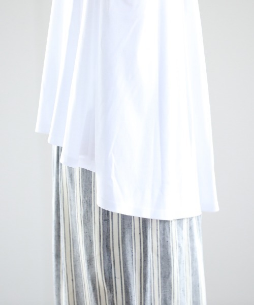 Pao de lo（パオデロ）の「【VOYAGE】スムースカットソー（Tシャツ/カットソー・レディース・ベージュ/ネイビー/ホワイト・9号）」の8枚目の写真