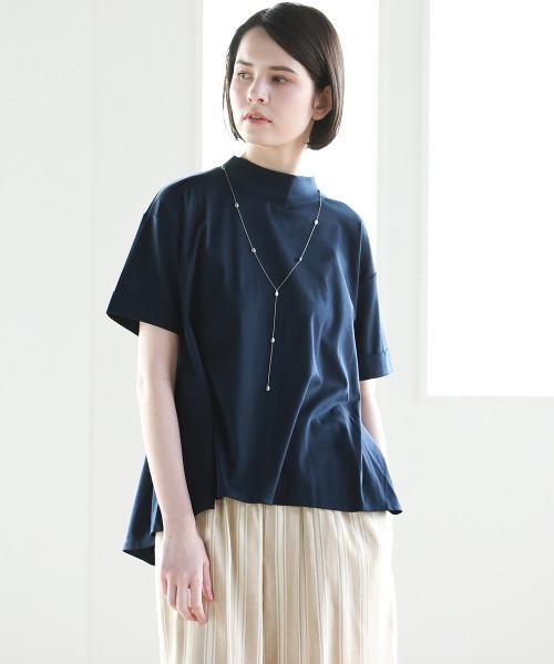 Pao de lo（パオデロ）の「【VOYAGE】スムースカットソー（Tシャツ/カットソー・レディース・ベージュ/ネイビー/ホワイト・9号）」の16枚目の写真