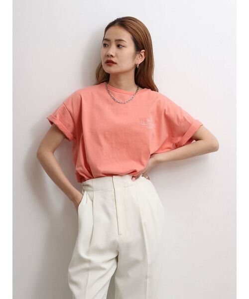 Ungrid（アングリッド）の「エンブロイダリーTee（Tシャツ/カットソー・レディース・ブラック/サーモンピンク/ブルー/オフホワイト・FREE）」の20枚目の写真