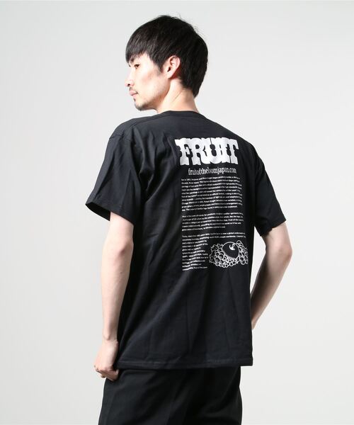 Loom フルーツオブザルーム セール The Of The The Of The ワンポイント胸ロゴワッペン バックプリントtシャツ Tシャツ カットソー Fruit Fruit Loom Loom フルーツオブザルーム のファッション