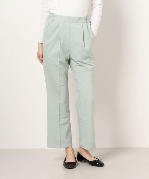 ehka sopo（エヘカソポ）の「【QR】ギンガムチェックパンツ（その他パンツ・レディース・モカ/ミント/イエロー・ﾌﾘ-）」の6枚目の写真