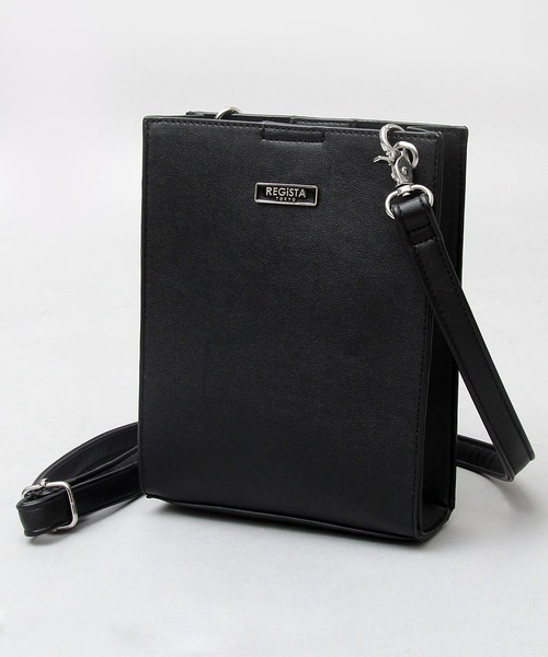 REGiSTA（レジスタ）の「レザー調 スクエア ミニショルダーバッグ（ショルダーバッグ・メンズ・ブラック/ブラック系その他/ブラック系その他2・FREE）」の6枚目の写真