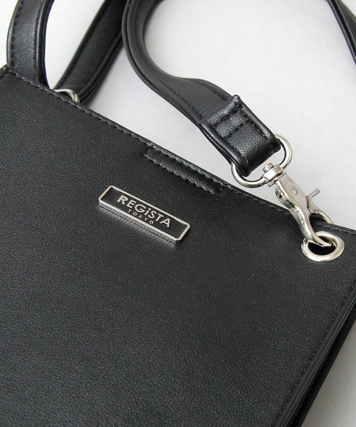 REGiSTA（レジスタ）の「レザー調 スクエア ミニショルダーバッグ（ショルダーバッグ・メンズ・ブラック/ブラック系その他/ブラック系その他2・FREE）」の8枚目の写真