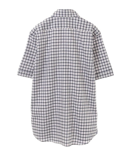 MEN'S MELROSE(メンズメルローズ)の「ストレッチパターンドビーシャツ(シャツ/ブラウス・メンズ・サックスブルー/ホワイト系その他・2/3/4)」の5枚目の写真