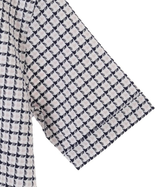 MEN'S MELROSE(メンズメルローズ)の「ストレッチパターンドビーシャツ(シャツ/ブラウス・メンズ・サックスブルー/ホワイト系その他・2/3/4)」の10枚目の写真