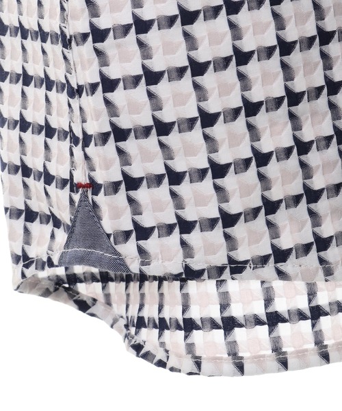 MEN'S MELROSE(メンズメルローズ)の「ストレッチパターンドビーシャツ(シャツ/ブラウス・メンズ・サックスブルー/ホワイト系その他・2/3/4)」の11枚目の写真