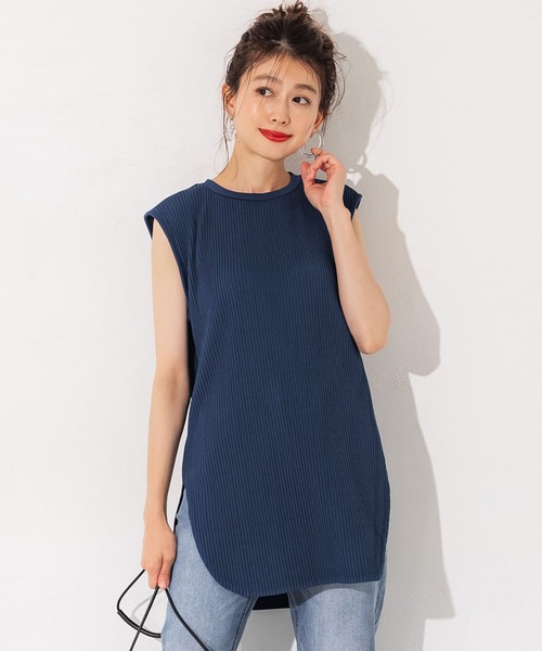 coca（coca）（コカ）の「リブノースリーブトップス（タンクトップ・レディース・ブラック/ネイビー/ブラウン/グレー系その他・M/L）」の4枚目の写真