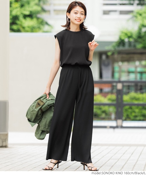 coca（coca）（コカ）の「リブノースリーブトップス（タンクトップ・レディース・ブラック/ネイビー/ブラウン/グレー系その他・M/L）」の11枚目の写真