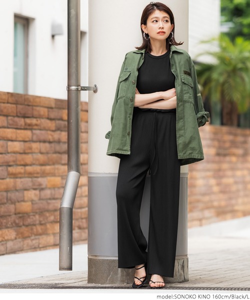 coca（coca）（コカ）の「リブノースリーブトップス（タンクトップ・レディース・ブラック/ネイビー/ブラウン/グレー系その他・M/L）」の13枚目の写真