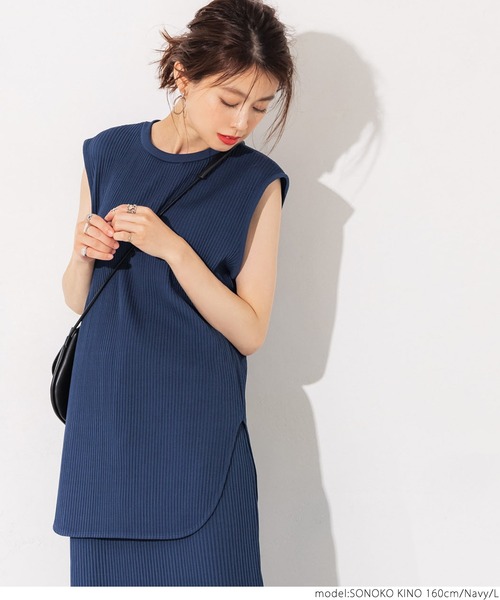 coca（coca）（コカ）の「リブノースリーブトップス（タンクトップ・レディース・ブラック/ネイビー/ブラウン/グレー系その他・M/L）」の19枚目の写真