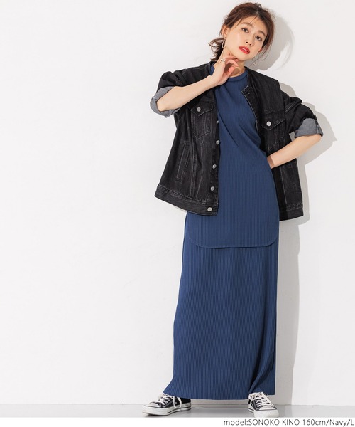 coca（coca）（コカ）の「リブノースリーブトップス（タンクトップ・レディース・ブラック/ネイビー/ブラウン/グレー系その他・M/L）」の20枚目の写真