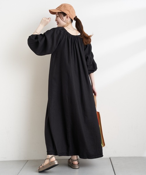 CIAOPANIC TYPY（チャオパニックティピー）の「【2WAY】タックスリーブボリュームワンピース（ワンピース・レディース・ブラック/マスタード/オフホワイト・ONE SIZE）」の12枚目の写真