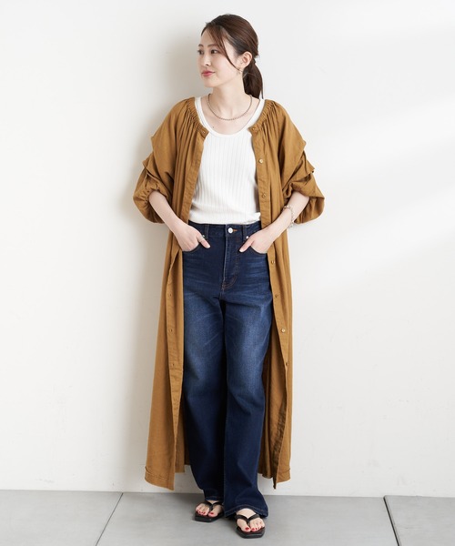 CIAOPANIC TYPY（チャオパニックティピー）の「【2WAY】タックスリーブボリュームワンピース（ワンピース・レディース・ブラック/マスタード/オフホワイト・ONE SIZE）」の22枚目の写真