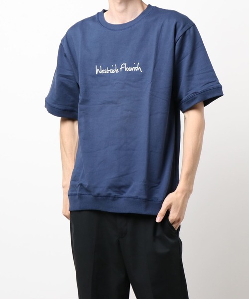 Bling Leads(ブリングリーズ)の「bling leads/ミニ裏毛PIB仕様半袖クルー(Tシャツ/カットソー・メンズ・オレンジ系その他/ホワイト/ネイビー/ベージュ/カーキ/ブラック・MEDIUM/LARGE)」の13枚目の写真
