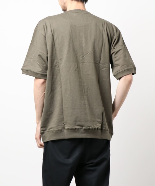Bling Leads(ブリングリーズ)の「bling leads/ミニ裏毛PIB仕様半袖クルー(Tシャツ/カットソー・メンズ・オレンジ系その他/ホワイト/ネイビー/ベージュ/カーキ/ブラック・MEDIUM/LARGE)」の9枚目の写真