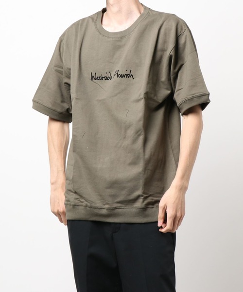 Bling Leads(ブリングリーズ)の「bling leads/ミニ裏毛PIB仕様半袖クルー(Tシャツ/カットソー・メンズ・オレンジ系その他/ホワイト/ネイビー/ベージュ/カーキ/ブラック・MEDIUM/LARGE)」の11枚目の写真