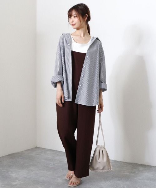 archives（アルシーヴ）の「ストライプシャツ（シャツ/ブラウス・レディース・ブルー/レッド/ベージュ/ブラック/グリーン・MEDIUM）」の11枚目の写真