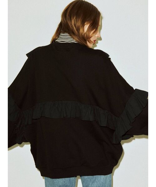 jouetie（ジュエティ）の「マルチフリルプルオーバー【スウェット/トレーナー】（スウェット・レディース・ブラック/オフホワイト/ブルー/グリーン・MEDIUM）」の15枚目の写真