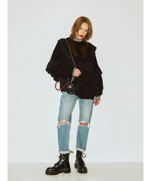 STELLA McCARTNEY ラッフルフリル プルオーバー スウェット STELLA McCARTNEY ラッフルフリル プルオーバー スウェット