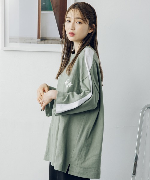 MILKFED.(ミルクフェド)の「SHOULDER LINE TOP(Tシャツ/カットソー・レディース・ホワイト/ブラック/ライトグリーン・ONE SIZE)」の12枚目の写真