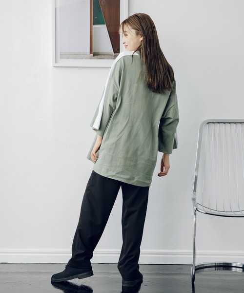 MILKFED.(ミルクフェド)の「SHOULDER LINE TOP(Tシャツ/カットソー・レディース・ホワイト/ブラック/ライトグリーン・ONE SIZE)」の15枚目の写真