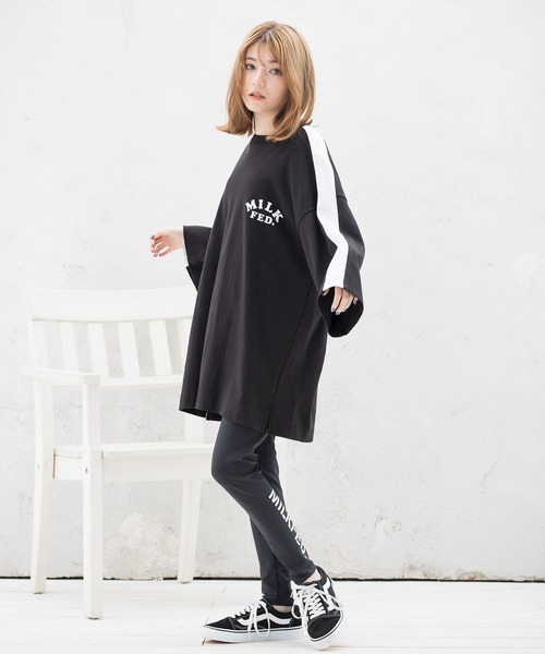 MILKFED.(ミルクフェド)の「SHOULDER LINE TOP(Tシャツ/カットソー・レディース・ホワイト/ブラック/ライトグリーン・ONE SIZE)」の21枚目の写真