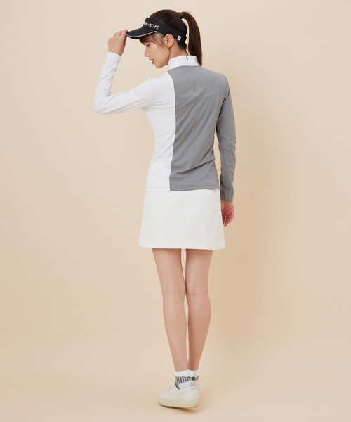 JUN&ROPE'(ジュンアンドロペ)の「【UV】【吸水速乾】バイカラー切替長袖プルオーバー(Tシャツ/カットソー・レディース・ブラック/グレー/ピンク・S/M/L)」の10枚目の写真