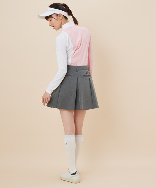 JUN&ROPE'(ジュンアンドロペ)の「【UV】【吸水速乾】バイカラー切替長袖プルオーバー(Tシャツ/カットソー・レディース・ブラック/グレー/ピンク・S/M/L)」の6枚目の写真