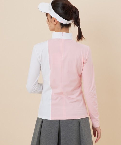 JUN&ROPE'(ジュンアンドロペ)の「【UV】【吸水速乾】バイカラー切替長袖プルオーバー(Tシャツ/カットソー・レディース・ブラック/グレー/ピンク・S/M/L)」の13枚目の写真