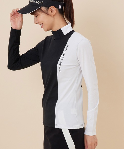 JUN&ROPE'(ジュンアンドロペ)の「【UV】【吸水速乾】バイカラー切替長袖プルオーバー(Tシャツ/カットソー・レディース・ブラック/グレー/ピンク・S/M/L)」の15枚目の写真