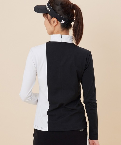 JUN&ROPE'(ジュンアンドロペ)の「【UV】【吸水速乾】バイカラー切替長袖プルオーバー(Tシャツ/カットソー・レディース・ブラック/グレー/ピンク・S/M/L)」の17枚目の写真