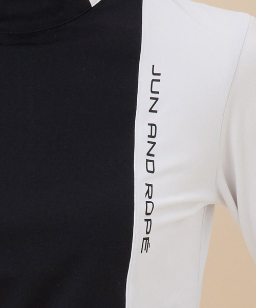 JUN&ROPE'(ジュンアンドロペ)の「【UV】【吸水速乾】バイカラー切替長袖プルオーバー(Tシャツ/カットソー・レディース・ブラック/グレー/ピンク・S/M/L)」の14枚目の写真