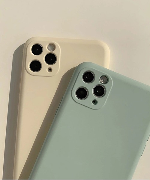 Port（ポート）の「マットパステルカラー iPhoneケース ( 7 / 8 / SE2 / X,XS / 11 / 11pro / 12 / 12mini / 13 / 13pro / 14 / 14pro ) #（スマホケース/カバー・レディース・アイボリー/ピンク/ライトグリーン/ライトグレー/ブルー/パープル・B/C/D/E/F/A/H/G/I/J/K/L）」の3枚目の写真