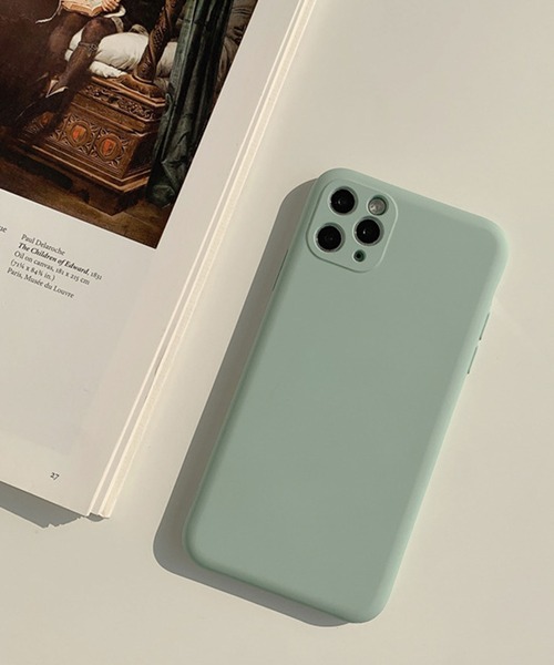 Port（ポート）の「マットパステルカラー iPhoneケース ( 7 / 8 / SE2 / X,XS / 11 / 11pro / 12 / 12mini / 13 / 13pro / 14 / 14pro ) #（スマホケース/カバー・レディース・アイボリー/ピンク/ライトグリーン/ライトグレー/ブルー/パープル・B/C/D/E/F/A/H/G/I/J/K/L）」の9枚目の写真