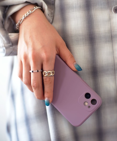 Port（ポート）の「マットパステルカラー iPhoneケース ( 7 / 8 / SE2 / X,XS / 11 / 11pro / 12 / 12mini / 13 / 13pro / 14 / 14pro ) #（スマホケース/カバー・レディース・アイボリー/ピンク/ライトグリーン/ライトグレー/ブルー/パープル・B/C/D/E/F/A/H/G/I/J/K/L）」の21枚目の写真