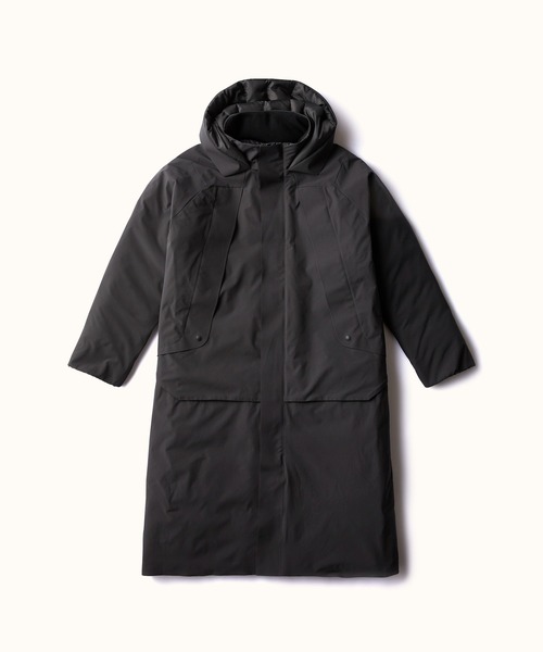 DESCENTE（デサント）の「【RE:DESCENTE BIRTH】エアフレークロングコート /   AIRFLAKE COAT（ステンカラーコート・メンズ・ブロンズ/チャコール・MEDIUM/LARGE）」の6枚目の写真