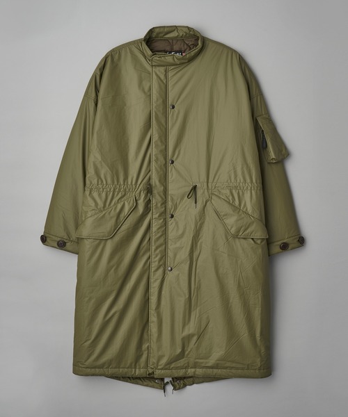 77circa(ナナナナサーカ)の「77circa×WILD THINGS luster print m-48 test sample coat (CCW21aw-01)(ダウンジャケット/コート・メンズ・ブラック/オリーブ・LARGE/XX-LARGE)」の6枚目の写真