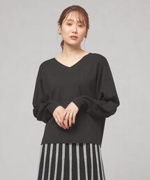closet story | ＜closet story＞アツデ Vネック セットアップ プルオーバー -ウォッシャブル-(ニット/セーター)