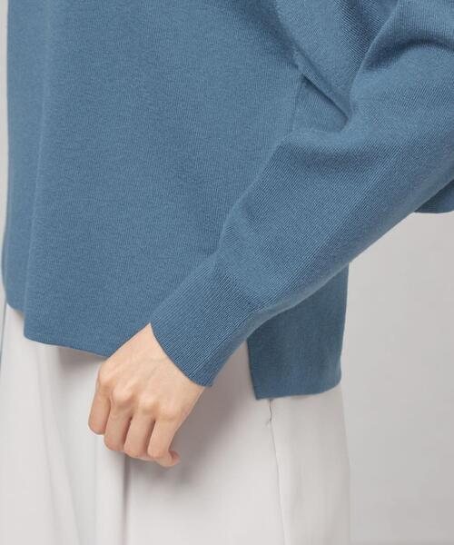 closet story(クローゼットストーリー)の「<closet story>アツデ Vネック セットアップ プルオーバー -ウォッシャブル-(ニット/セーター・レディース・ブラック/ロイヤルブルー・FREE)」の11枚目の写真