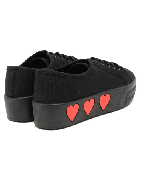 WEGO(ウィゴー)の「WEGO/ハートスニーカー(スニーカー・レディース・ホワイト/ブラック/グリーン/ピンク/イエロー/パープル/ホワイト系その他・MEDIUM/LARGE)」の15枚目の写真