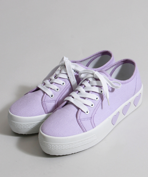 WEGO(ウィゴー)の「WEGO/ハートスニーカー(スニーカー・レディース・ホワイト/ブラック/グリーン/ピンク/イエロー/パープル/ホワイト系その他・MEDIUM/LARGE)」の21枚目の写真