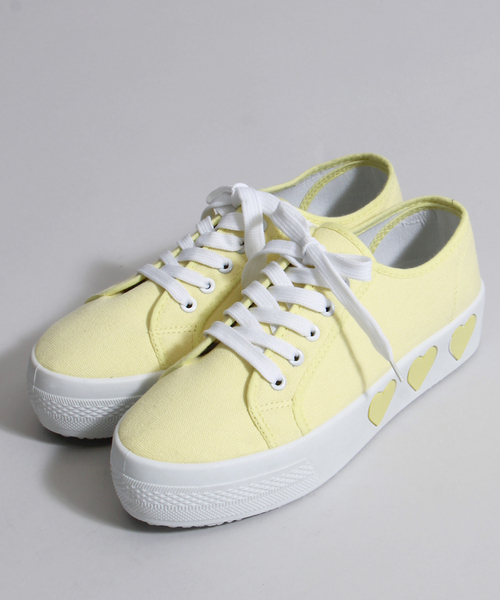 WEGO(ウィゴー)の「WEGO/ハートスニーカー(スニーカー・レディース・ホワイト/ブラック/グリーン/ピンク/イエロー/パープル/ホワイト系その他・MEDIUM/LARGE)」の22枚目の写真